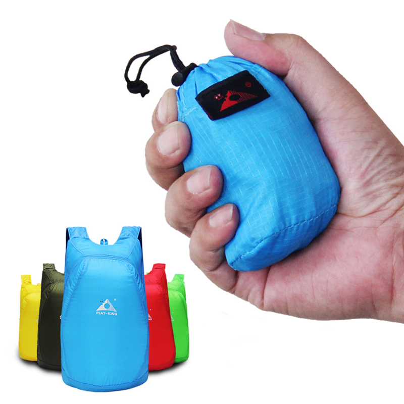 Foldable Backpack Small - PlayKing-超軽量折りたたみバックパック,超軽量バッグ,屋外旅行,ハイキング,子供用,小さなデイパック,ミニバッグ