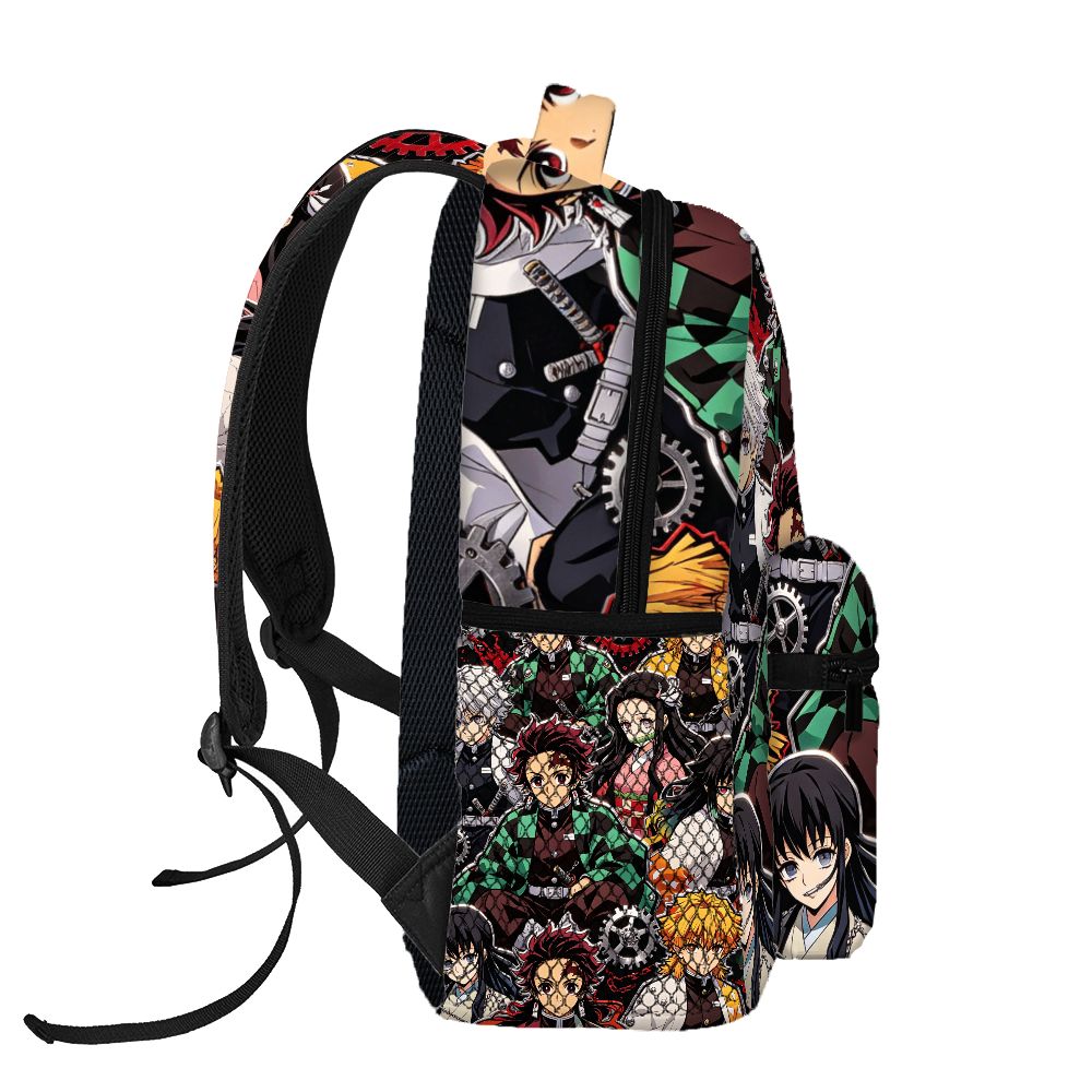 デーモンスレイヤーアニメバックパック タンジロウ ネズコプリ - School Backpack Teen のレビューと価格