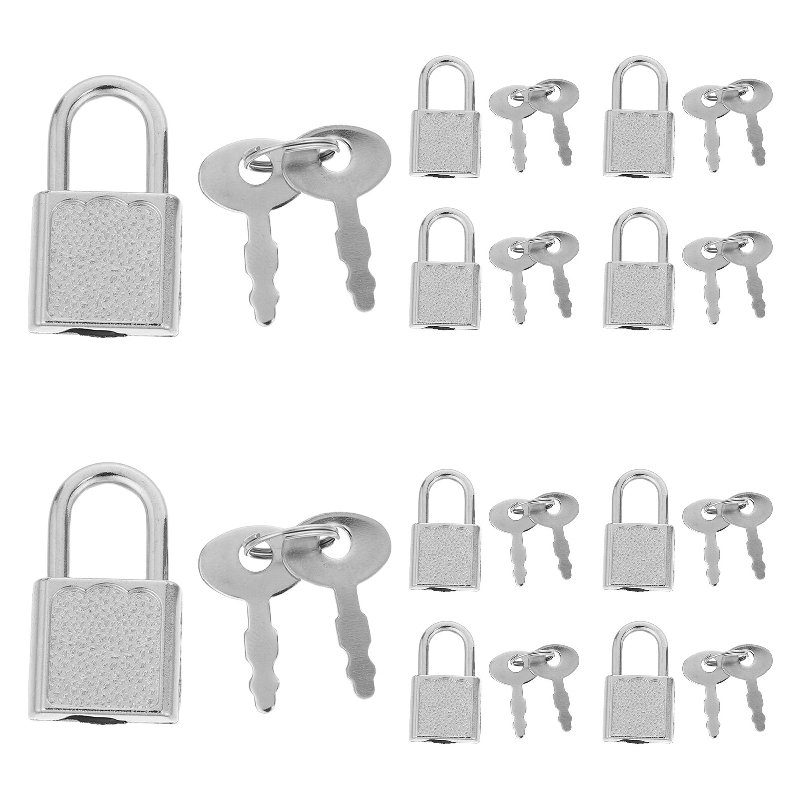 10セット ミニ海賊ロックキーコンボ ヴィンテージメタルチェ - Backpack Lock Combo のレビューと価格
